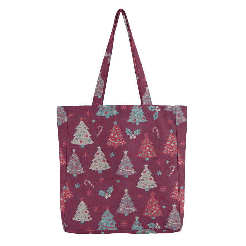 Sac cabas en coton Ownkoti avec motif sapin de Noël - image 10