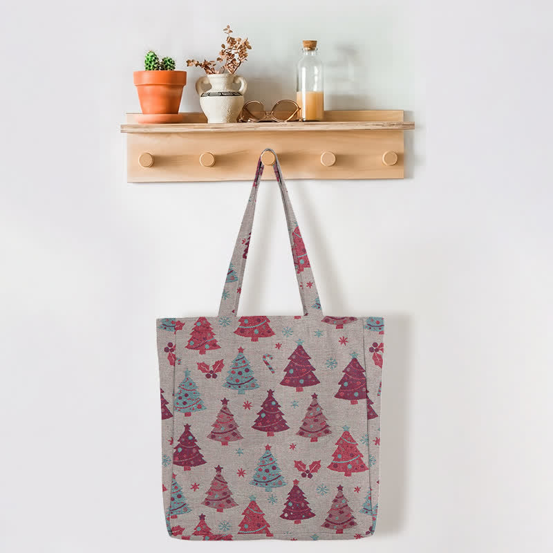 Sac cabas en coton Ownkoti avec motif sapin de Noël - image 16