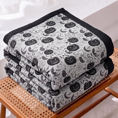 Couverture réversible en coton Ownkoti Halloween Citrouille Fantôme - image 6