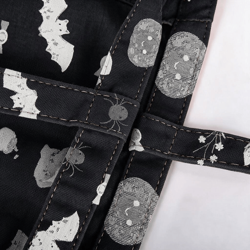 Sac cabas en coton Ownkoti Halloween citrouille chat - image 2