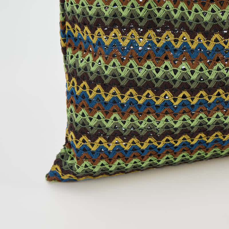Sac cabas à rayures ondulées vertes Ownkoti - image 6