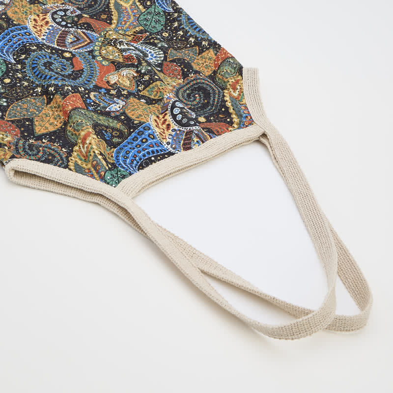 Sac cabas à bandoulière Ownkoti bohème à fleurs - image 5