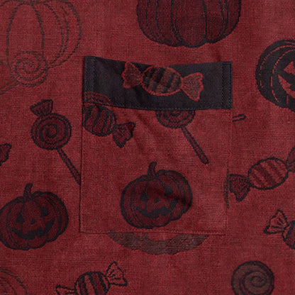 Robe kimono en coton Ownkoti à motif citrouille effrayante et bonbons - image 4