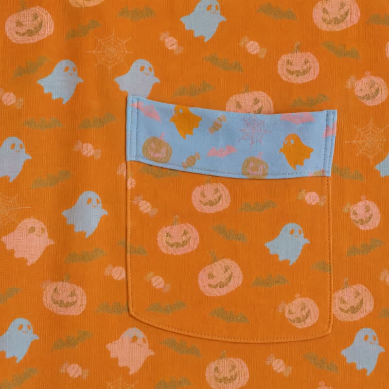 Kimono en coton Ownkoti multicolore citrouille Halloween - image 4