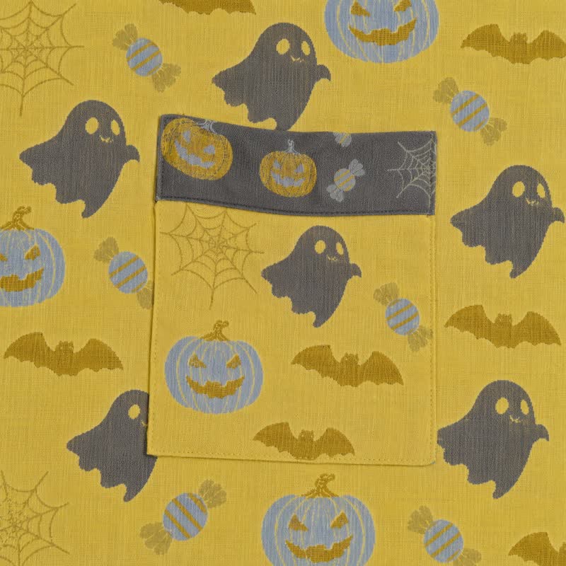 Kimono en coton Ownkoti multicolore citrouille Halloween - image 14