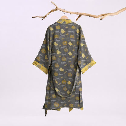 Kimono en coton Ownkoti multicolore citrouille Halloween - image 16