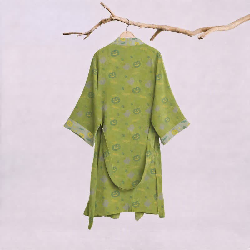 Kimono en coton Ownkoti multicolore citrouille Halloween - image 21