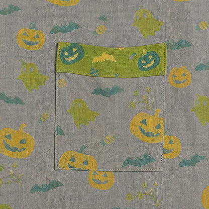Kimono en coton Ownkoti multicolore citrouille Halloween - image 29