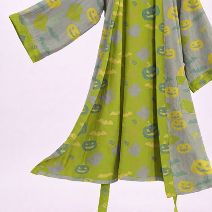 Kimono en coton Ownkoti multicolore citrouille Halloween - image 28