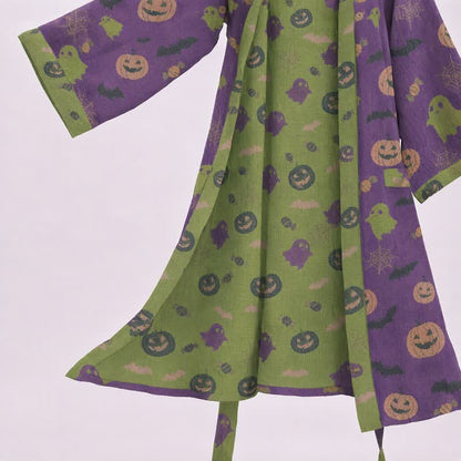 Kimono en coton Ownkoti multicolore citrouille Halloween - image 33