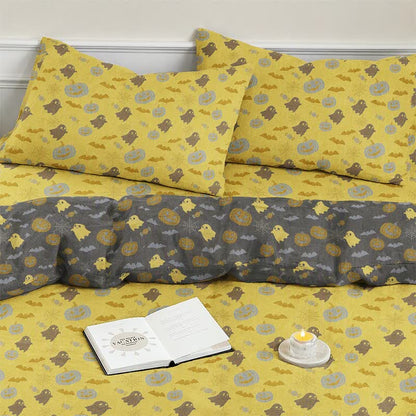 Ensemble de literie en coton Ownkoti Multicolore Citrouille Fantôme - image 6