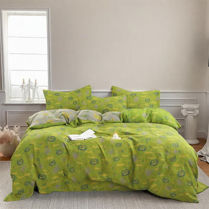 Ensemble de literie en coton Ownkoti Multicolore Citrouille Fantôme - image 11