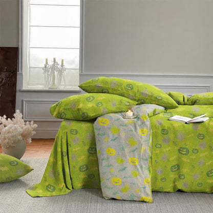 Ensemble de literie en coton Ownkoti Multicolore Citrouille Fantôme - image 12