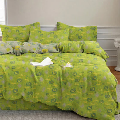 Ensemble de literie en coton Ownkoti Multicolore Citrouille Fantôme - image 8