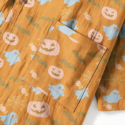 Ensemble pyjama kimono en coton Ownkoti Halloween fantôme citrouille - image 6