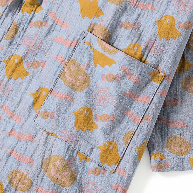 Ensemble pyjama kimono en coton Ownkoti Halloween fantôme citrouille - image 14