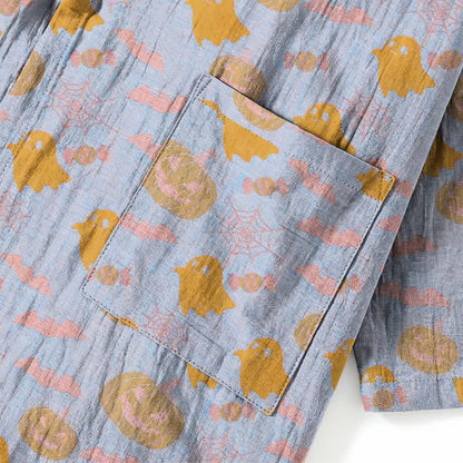 Ensemble pyjama kimono en coton Ownkoti Halloween fantôme citrouille - image 14