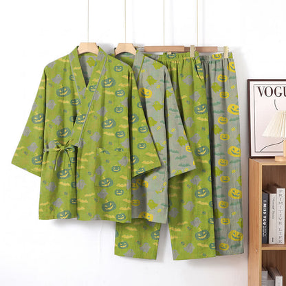 Ensemble pyjama kimono en coton Ownkoti Halloween fantôme citrouille - image 33