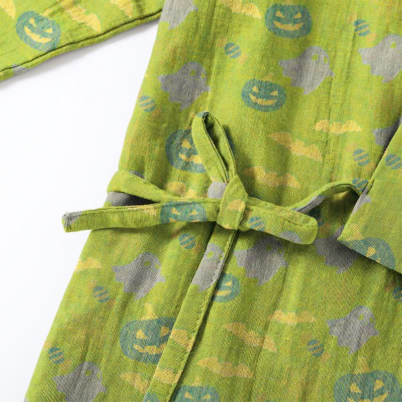 Ensemble pyjama kimono en coton Ownkoti Halloween fantôme citrouille - image 39