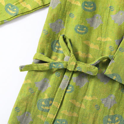 Ensemble pyjama kimono en coton Ownkoti Halloween fantôme citrouille - image 39