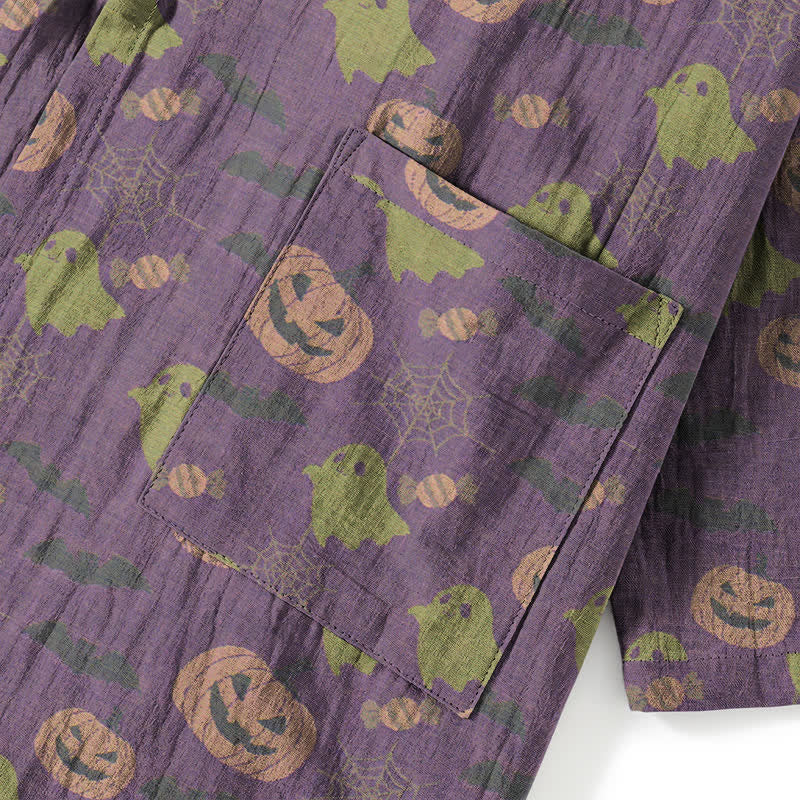 Ensemble pyjama kimono en coton Ownkoti Halloween fantôme citrouille - image 54