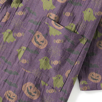 Ensemble pyjama kimono en coton Ownkoti Halloween fantôme citrouille - image 54