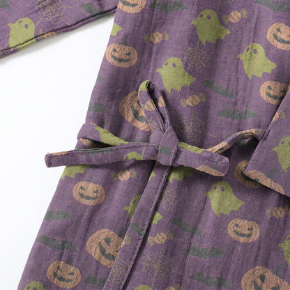 Ensemble pyjama kimono en coton Ownkoti Halloween fantôme citrouille - image 55