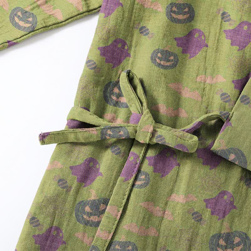 Ensemble pyjama kimono en coton Ownkoti Halloween fantôme citrouille - image 63