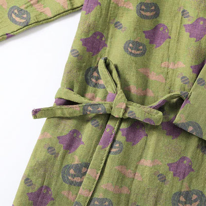 Ensemble pyjama kimono en coton Ownkoti Halloween fantôme citrouille - image 63