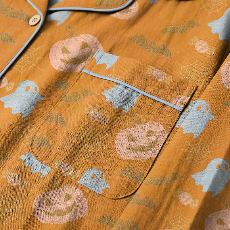 Ensemble de vêtements d'intérieur en coton Ownkoti Cute Ghost Pumpkin - image 4