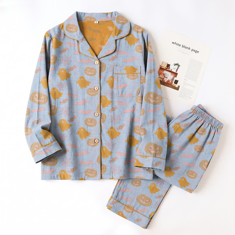 Ensemble de vêtements d'intérieur en coton Ownkoti Cute Ghost Pumpkin - image 7