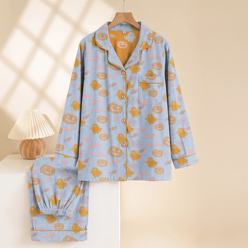 Ensemble de vêtements d'intérieur en coton Ownkoti Cute Ghost Pumpkin - image 8