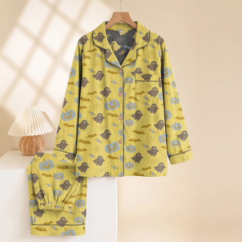 Ensemble de vêtements d'intérieur en coton Ownkoti Cute Ghost Pumpkin - image 13