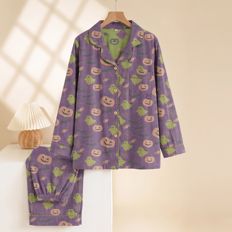 Ensemble de vêtements d'intérieur en coton Ownkoti Cute Ghost Pumpkin - image 37