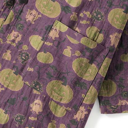 Ensemble pyjama kimono rétro citrouille d'Halloween Ownkoti - image 3