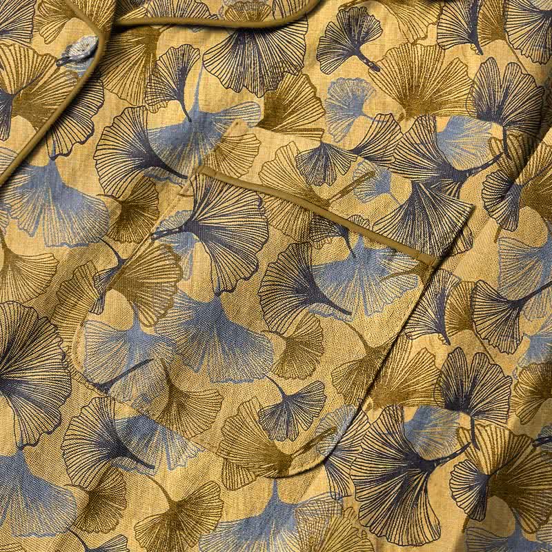 Ensemble pyjama Ownkoti à col cranté en forme de feuille de ginkgo - image 3