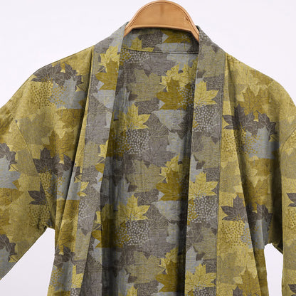 Kimono en coton à feuilles d'érable d'automne Ownkoti - image 13