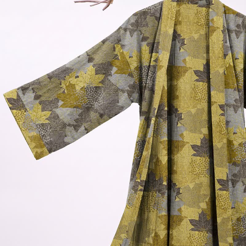Kimono en coton à feuilles d'érable d'automne Ownkoti - image 20