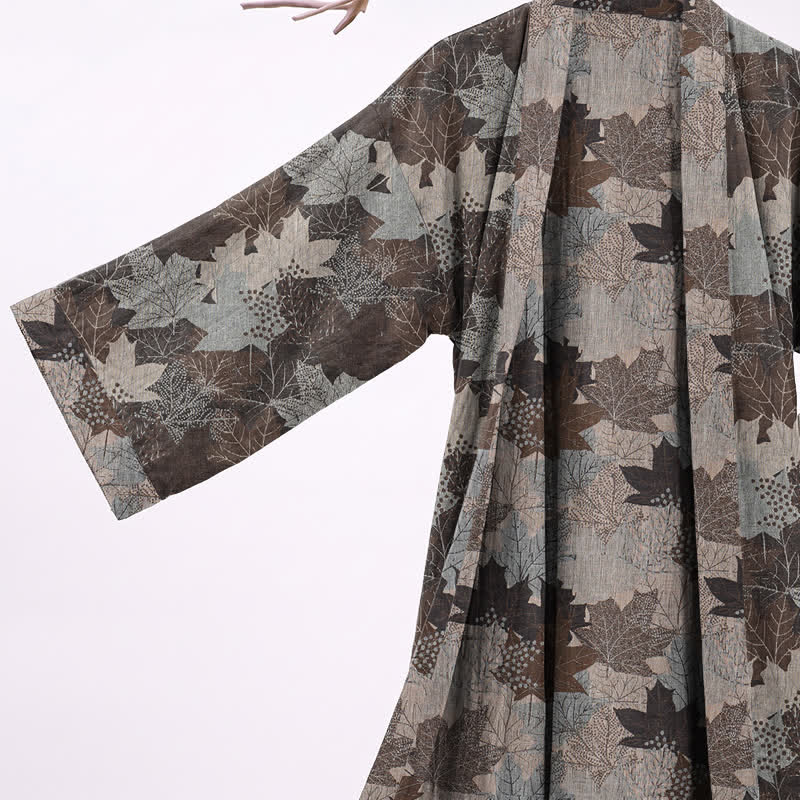 Kimono en coton à feuilles d'érable d'automne Ownkoti - image 38