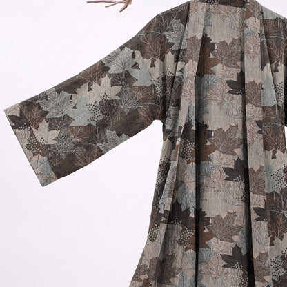 Kimono en coton à feuilles d'érable d'automne Ownkoti - image 38