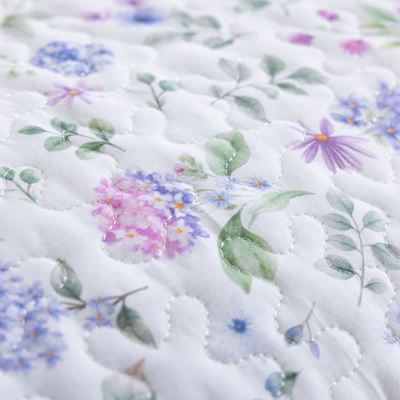 Ensemble de courtepointe en coton à fleurs sauvages aquarelles Ownkoti - image 8