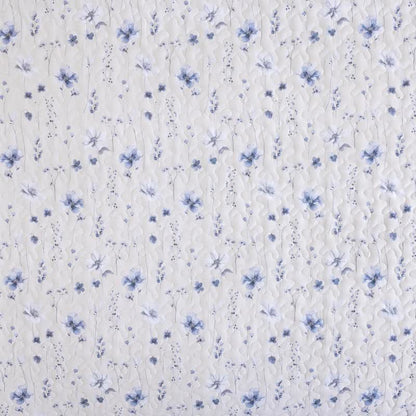 Ensemble de courtepointe en coton à fleurs aquarelles bleues Ownkoti - image 9