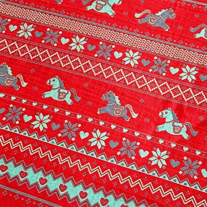Parure de lit Ownkoti en coton à motif cheval ethnique - image 4