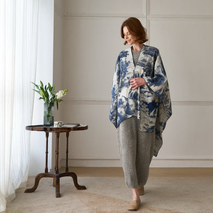 Poncho châle Ownkoti Vintage Jungle Toile Poncho Wrap - image 2