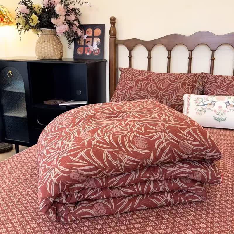 Couette réversible en coton à motif floral botanique Ownkoti - image 10