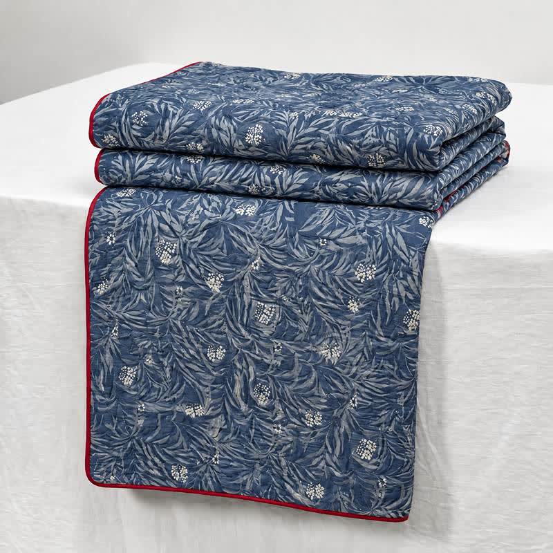 Couette réversible en coton à motif floral botanique Ownkoti - image 1
