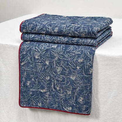 Couette réversible en coton à motif floral botanique Ownkoti - image 1