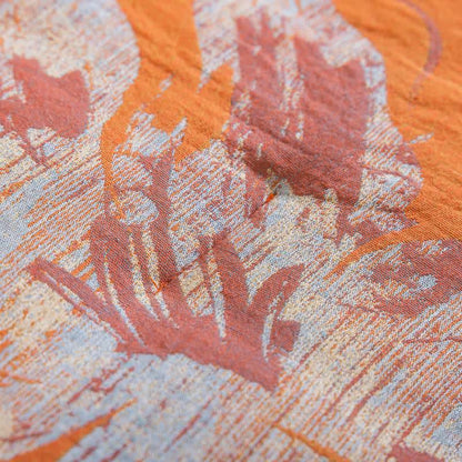 Couette réversible en coton à fleurs orange et bleues Ownkoti - image 8