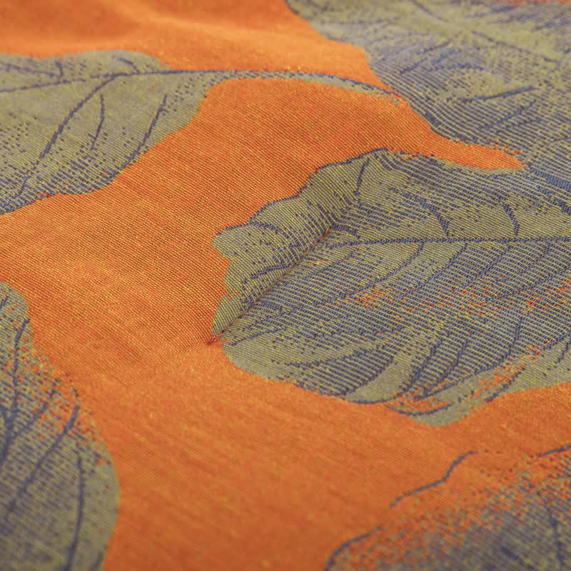 Couette en gaze de coton à feuilles d'automne orange Ownkoti - image 5