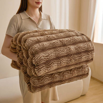Couverture douce et moelleuse en peluche Ownkoti - Café noir - 79" x 91" - image 39